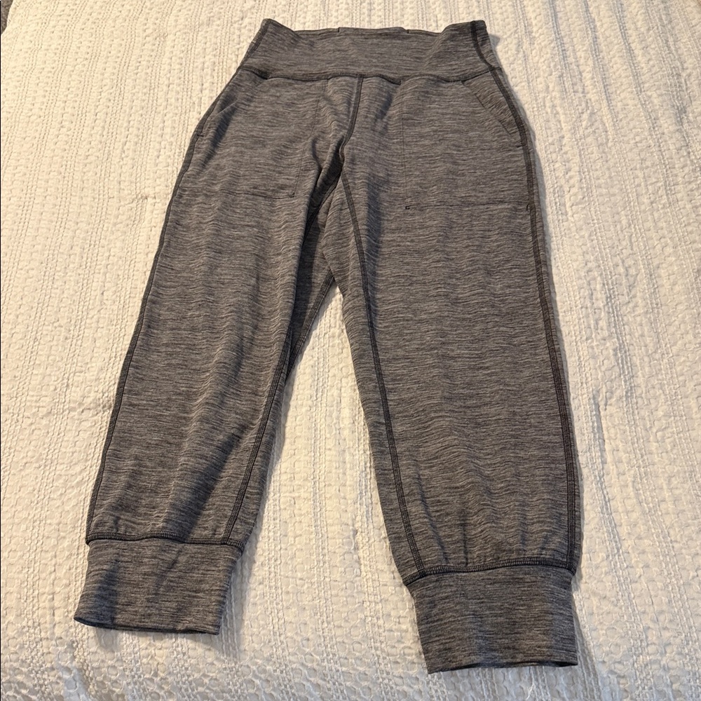 lululemon athletica Kids Gray Heather Cropped Joggers